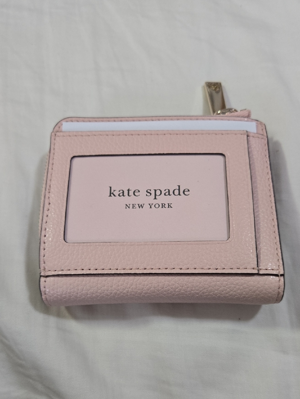 kate spade Blush Pink Leather ID Card Wallet